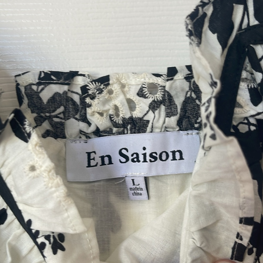 En Saison Black and White Floral Maxi Dress - Picture 4 of 8